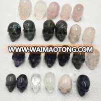 China wholesale mini small crystal skulls carved from 3mm to 5mm for sale