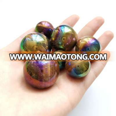 20-40mm Angel Aura Tiger Eye balls Natural Tiger Eye Sphere Coating Crystal Balls